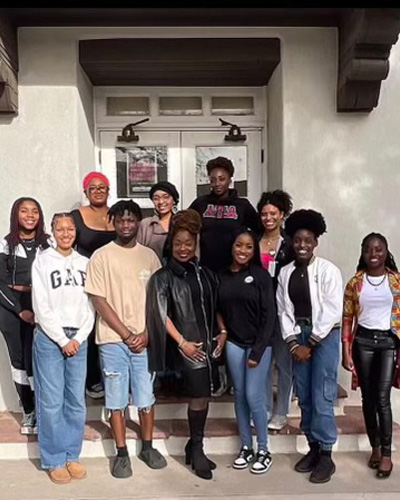 Students with Professor Alford.