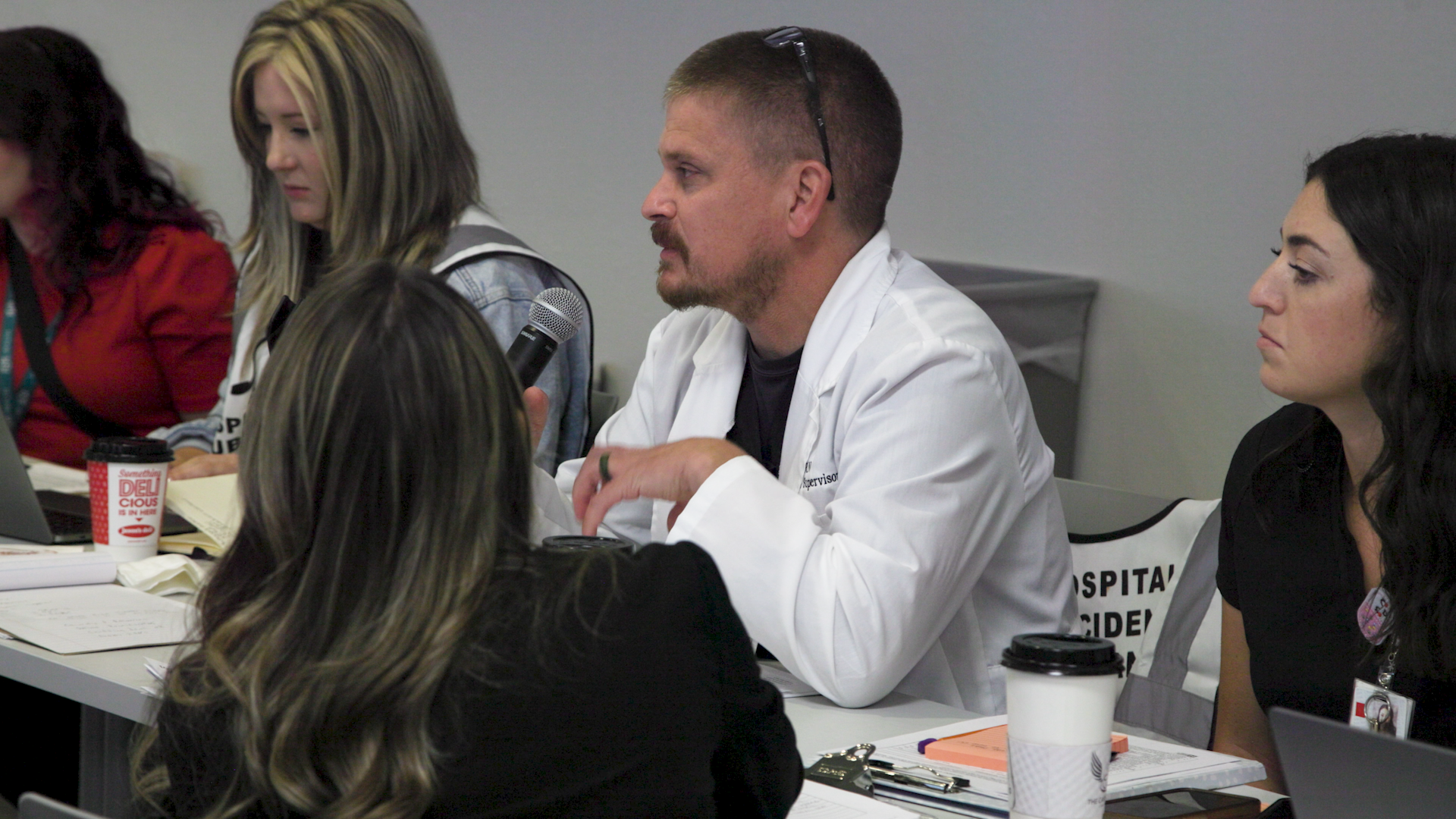 incident commander addressing group