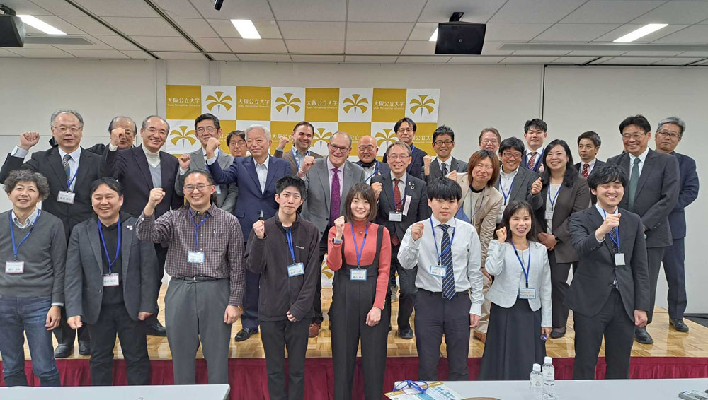 Japanese students with Robert Frank.