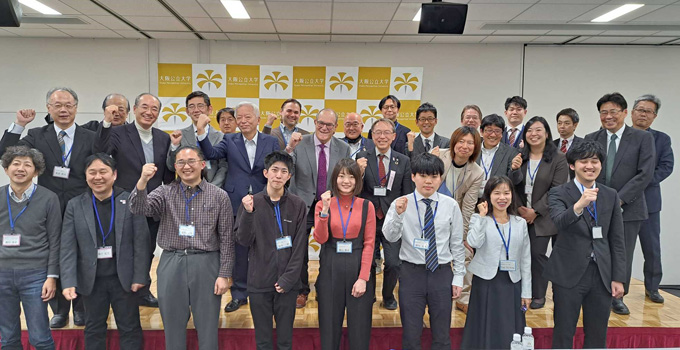 Japanese students with Robert Frank.