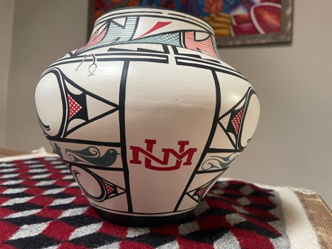 Native UNM branded pottery