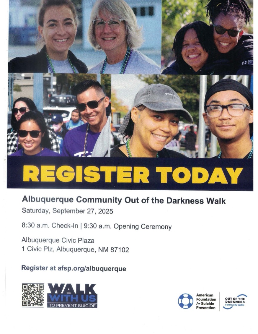 Out of the Darkness Walk informational poster