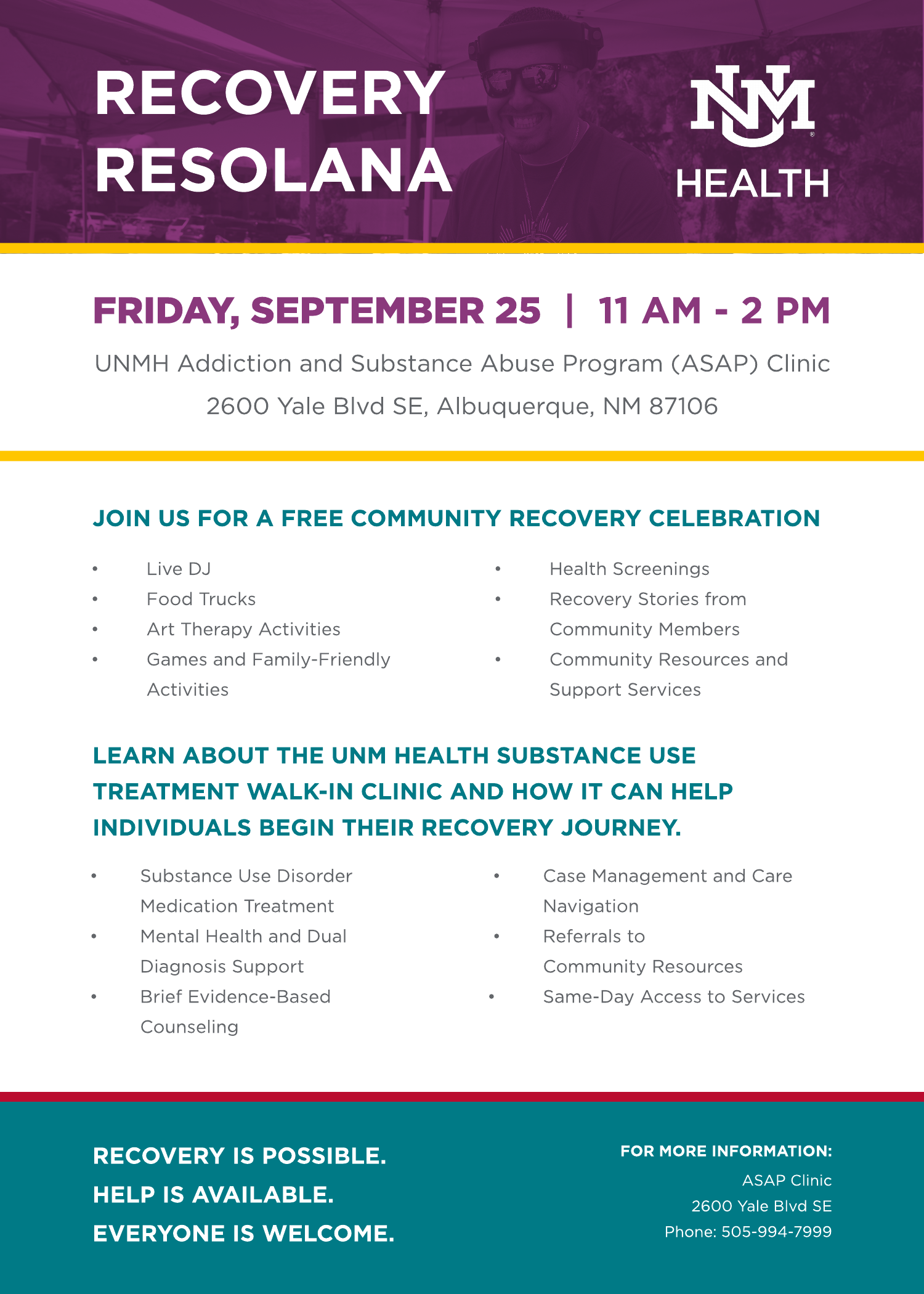 Flyer for the event described above - contains all the same information