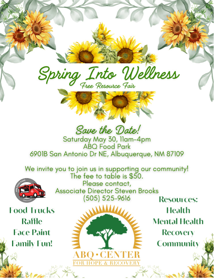 Spring into Wellness Fair flyer