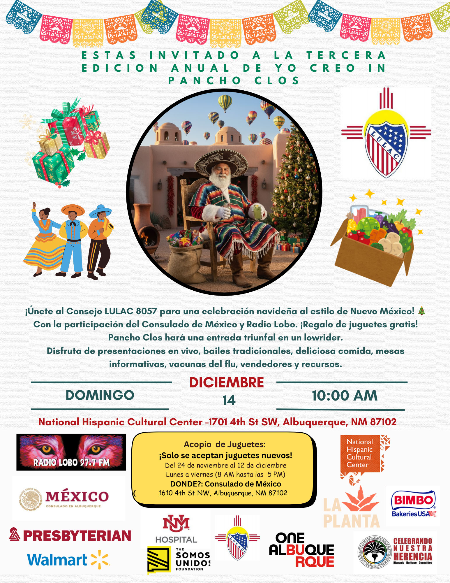 Event flyer with the info from above in Spanish