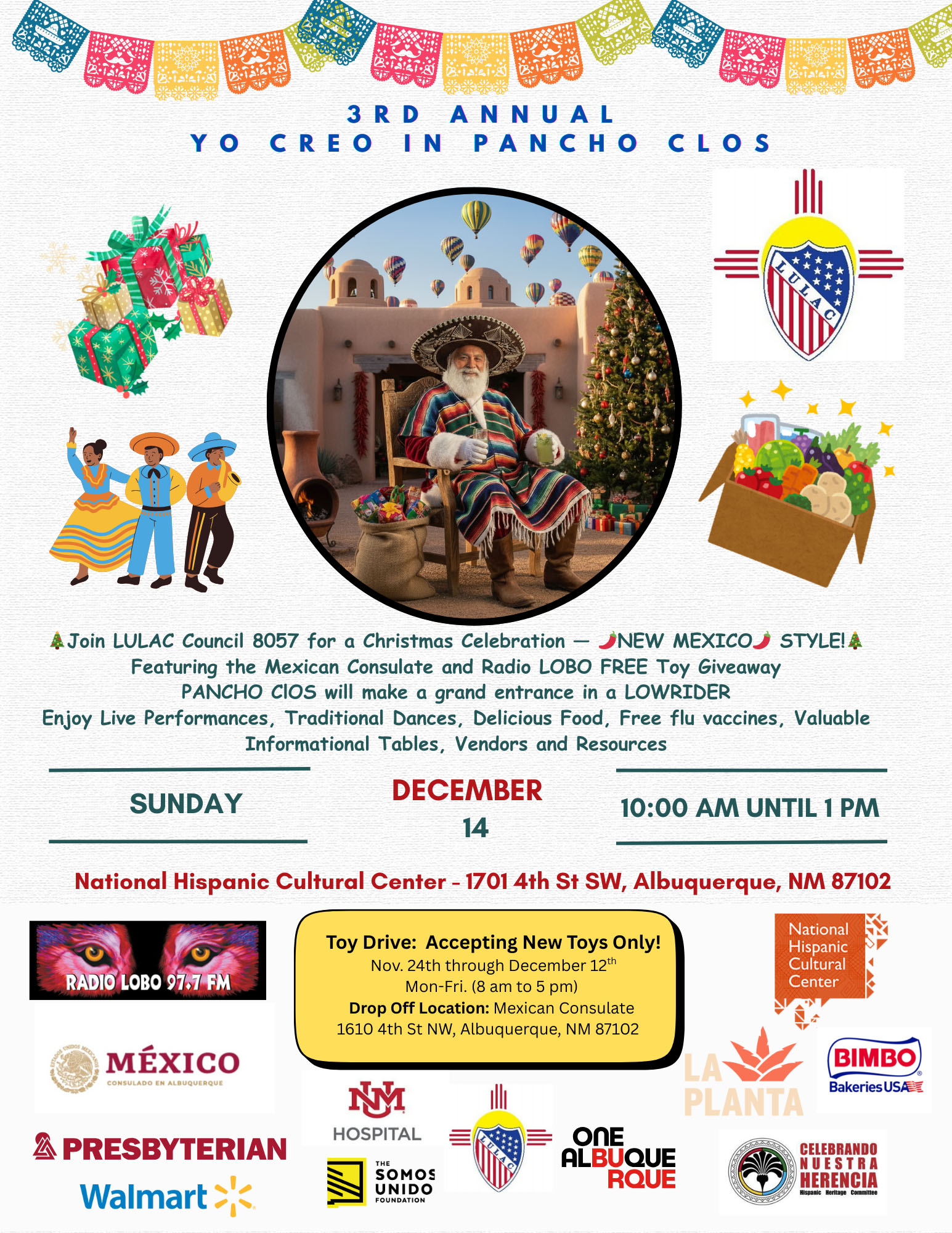 Flyer for the event with the info from above