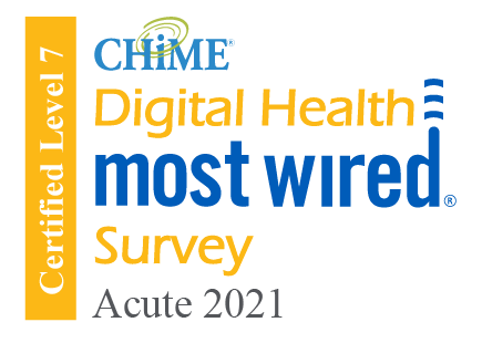 Insignia del premio CHIME Most Wired Acute Award