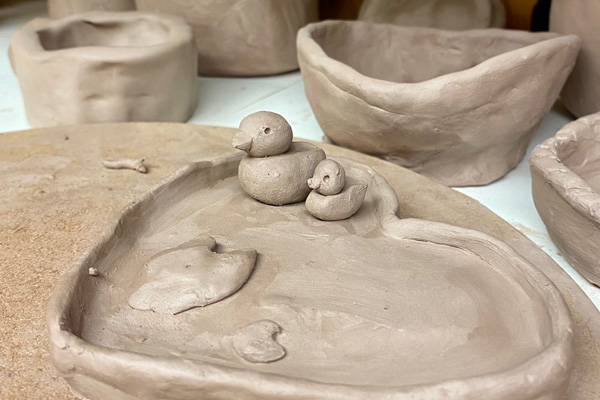 Clay ducks