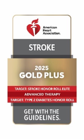 AHA Stroke Gold Plus Badge 2025